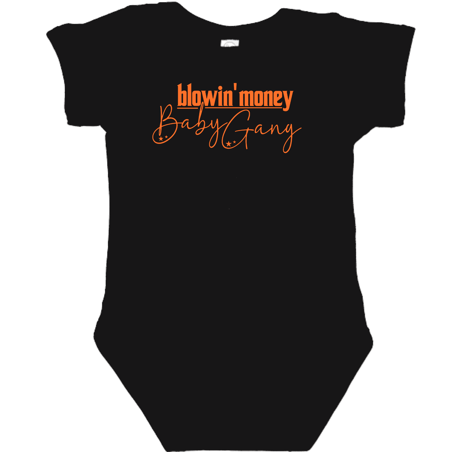 OG Baby Gang Black Onesie