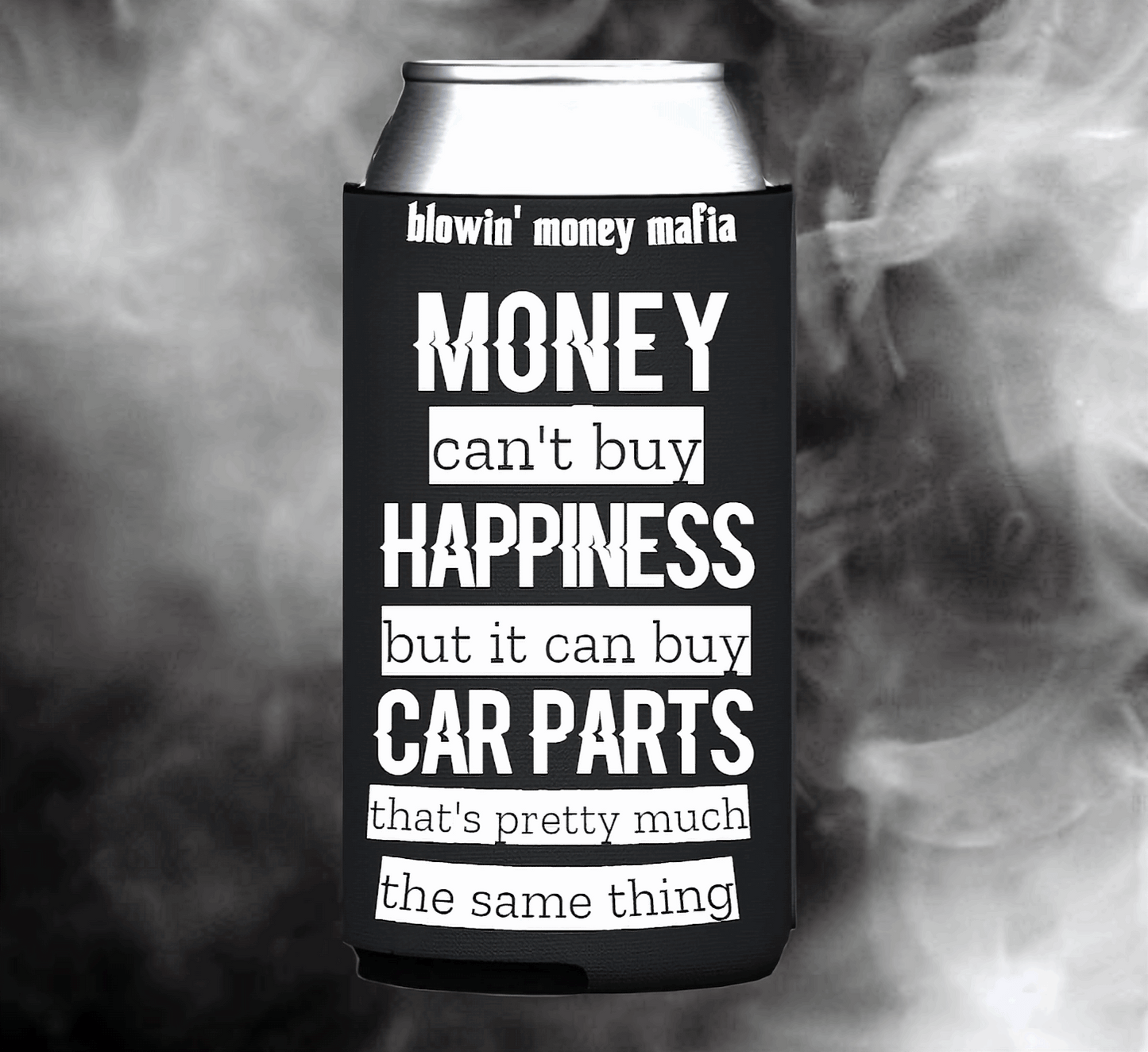 Car Part = Happiness Koozie