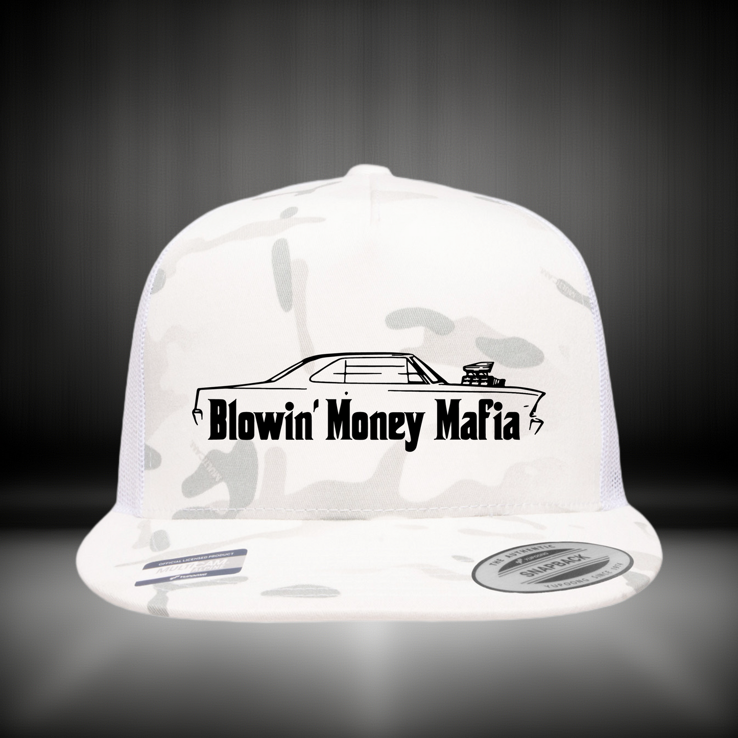 YPOONG Classic 6006 Snapback Multi-Cam Alpine Large Logo