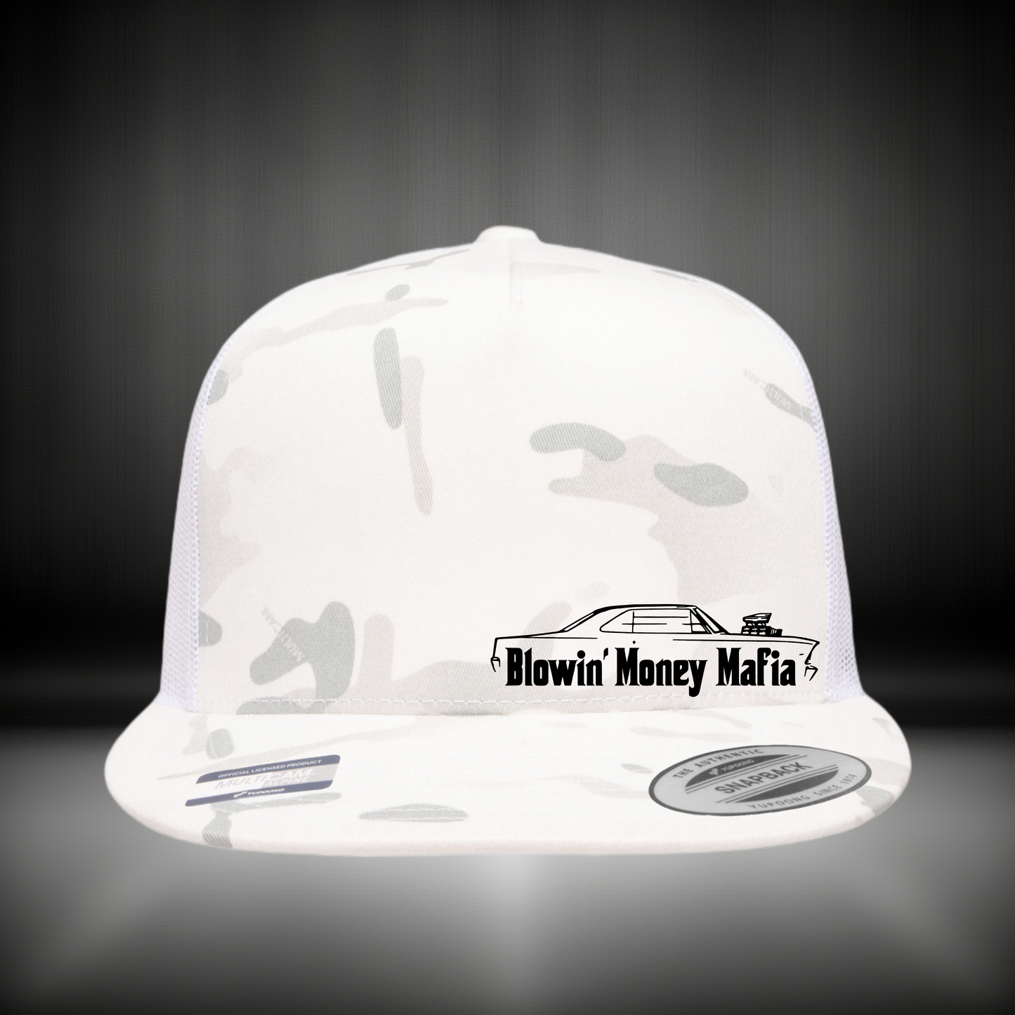 YPOONG Classic 6006 Snapback Multi-Cam Alpine Side Logo