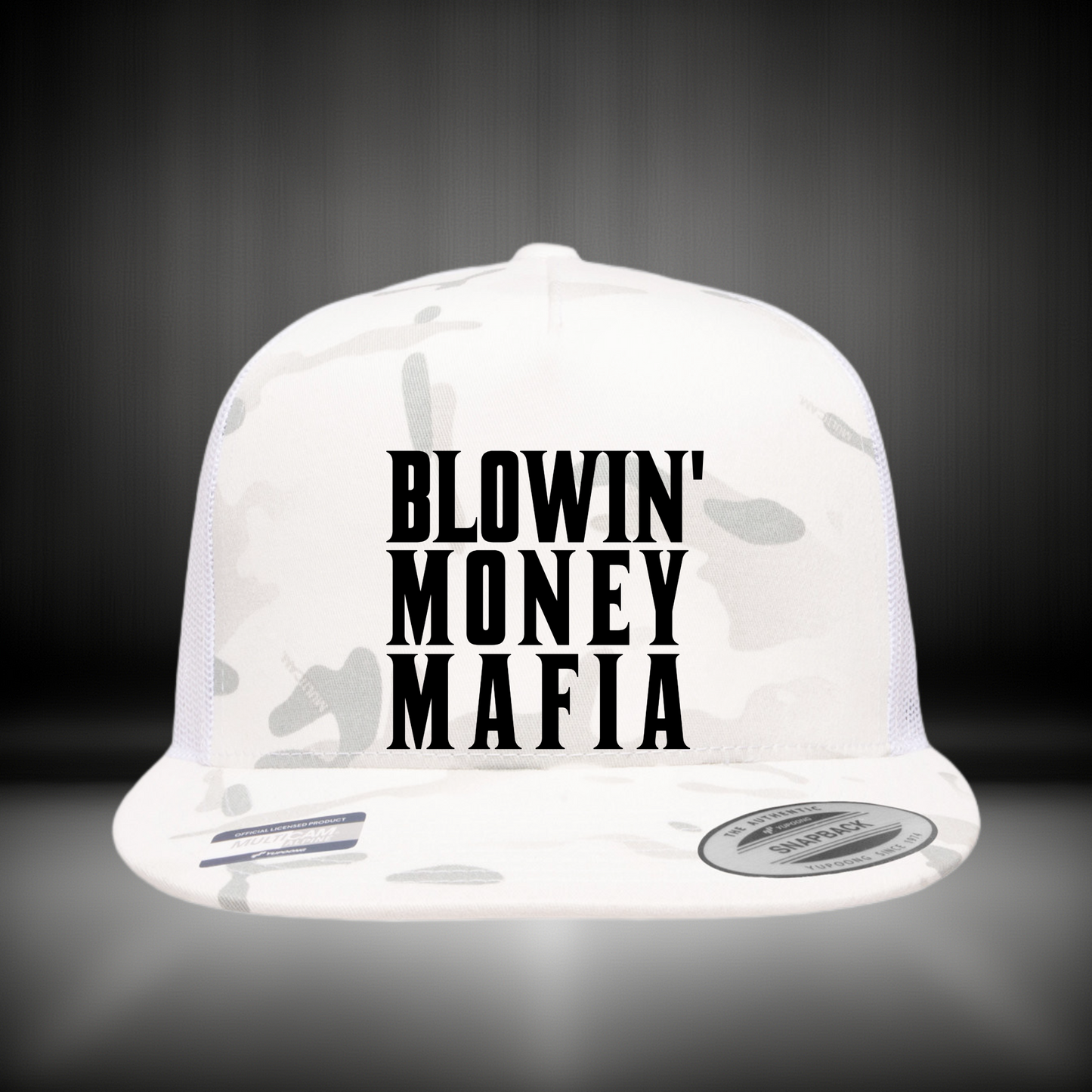 YPOONG Classic 6006 Snapback Multi-Cam Alpine Large Letter