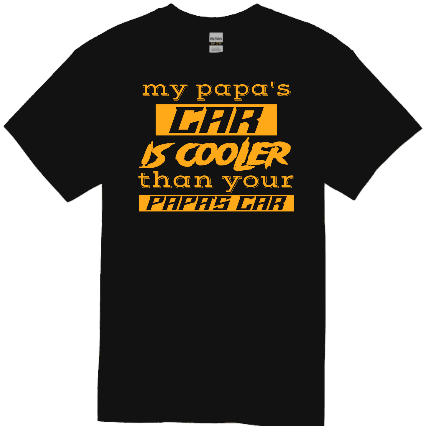 PAPA'S CAR Black TODDLER/YOUTH Tee