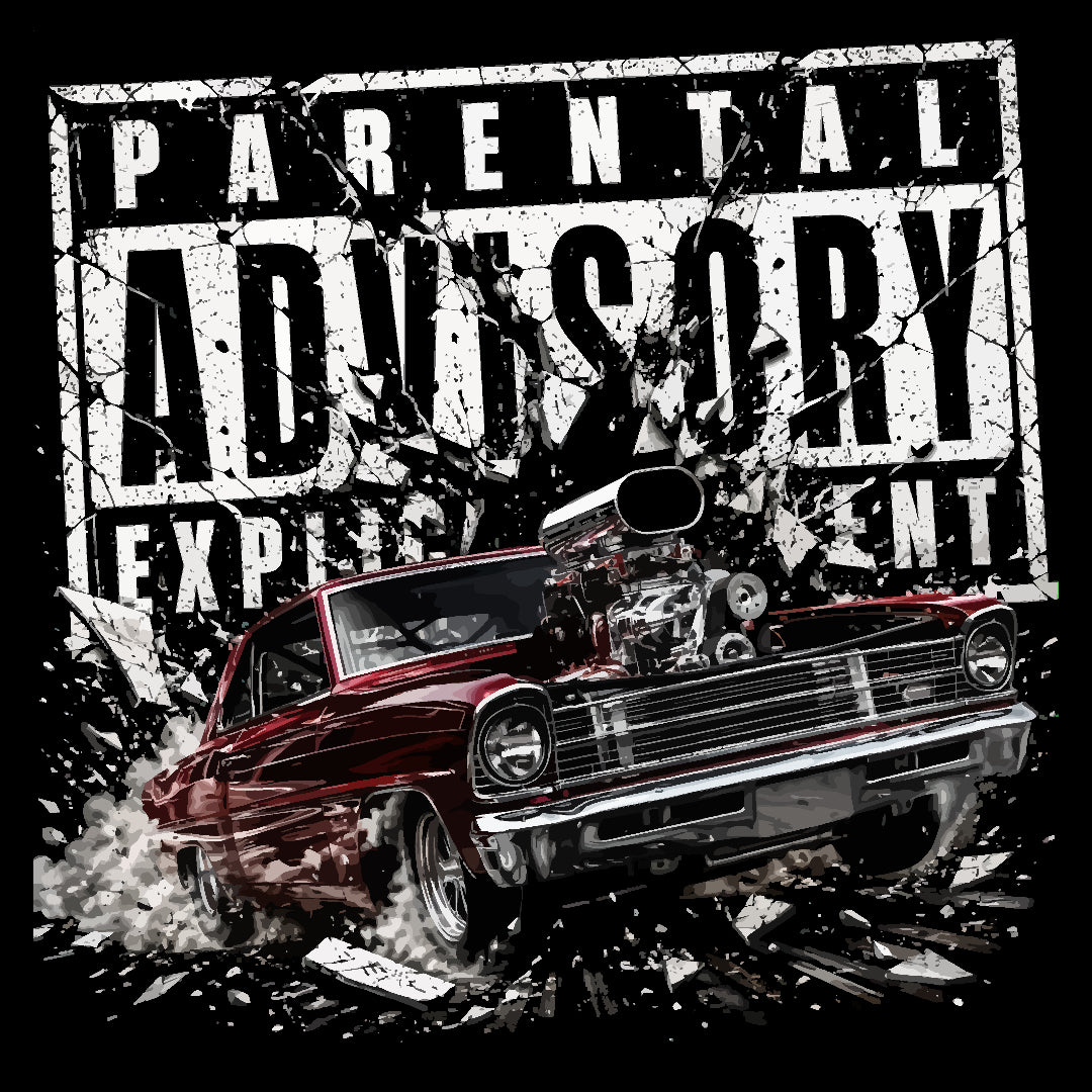 Parental Advisory (black)- Tee, Hoodie, Long Sleeve