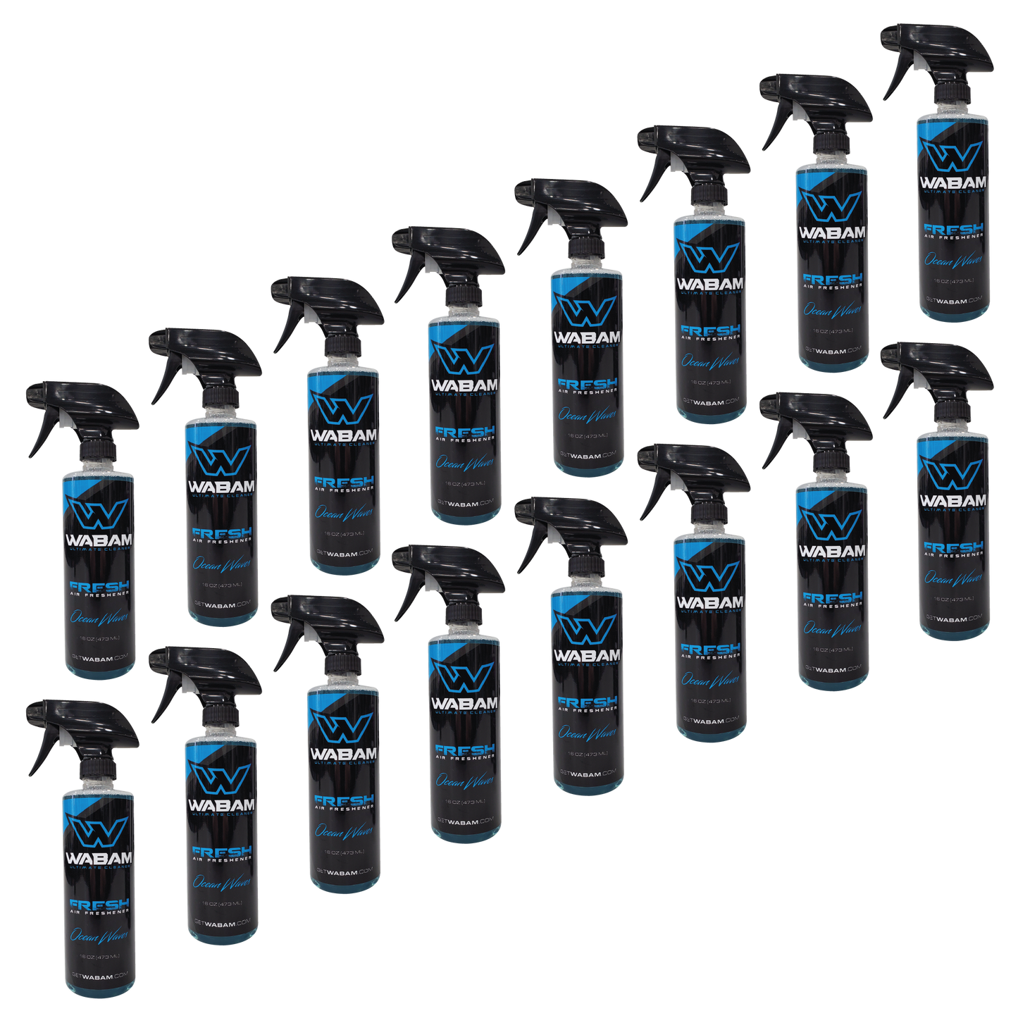 WABAM FRESH - OCEAN WAVES - 16oz (16 bottles)