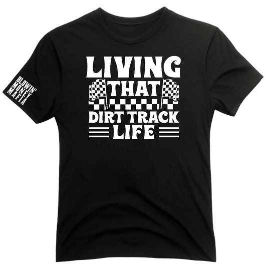 Dirt Track Life Black Tee