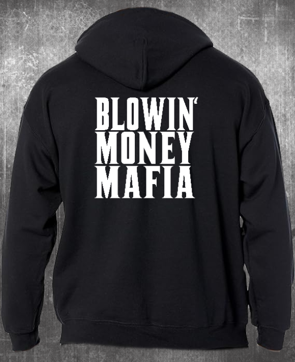 Blowin' Money Mafia Hoodie WHITE LOGO