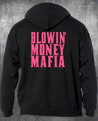 PRE-ORDER! Blowin' Money Mafia Hoodie PINK LOGO