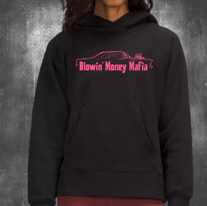 PRE-ORDER! Blowin' Money Mafia Hoodie PINK LOGO