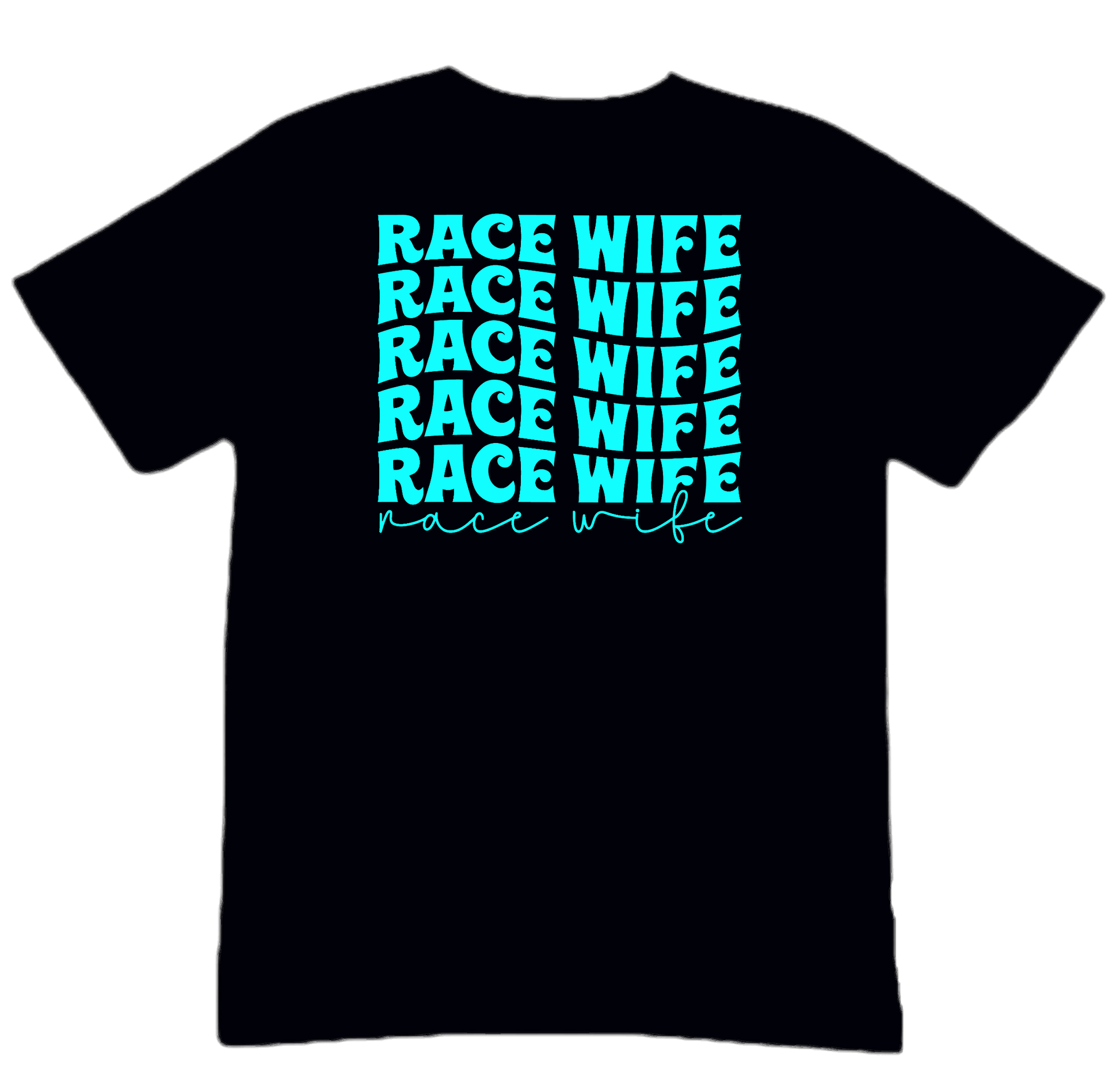 Race Wife Black Tee
