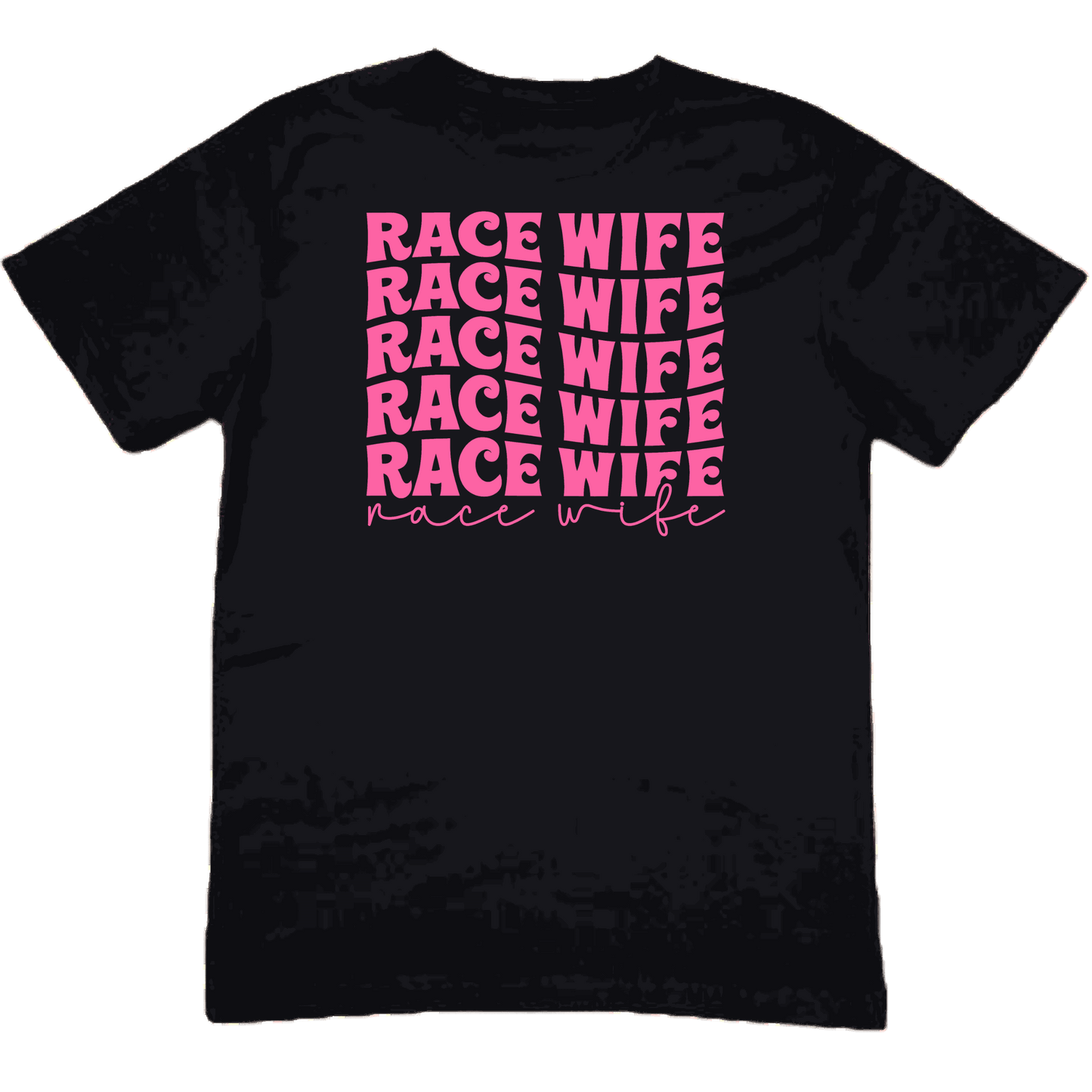 Race Wife Black Tee