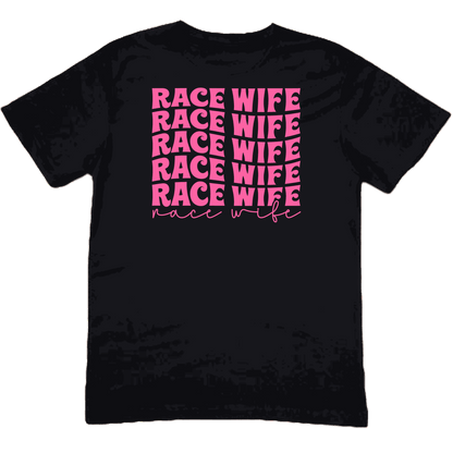 Race Wife Black Tee