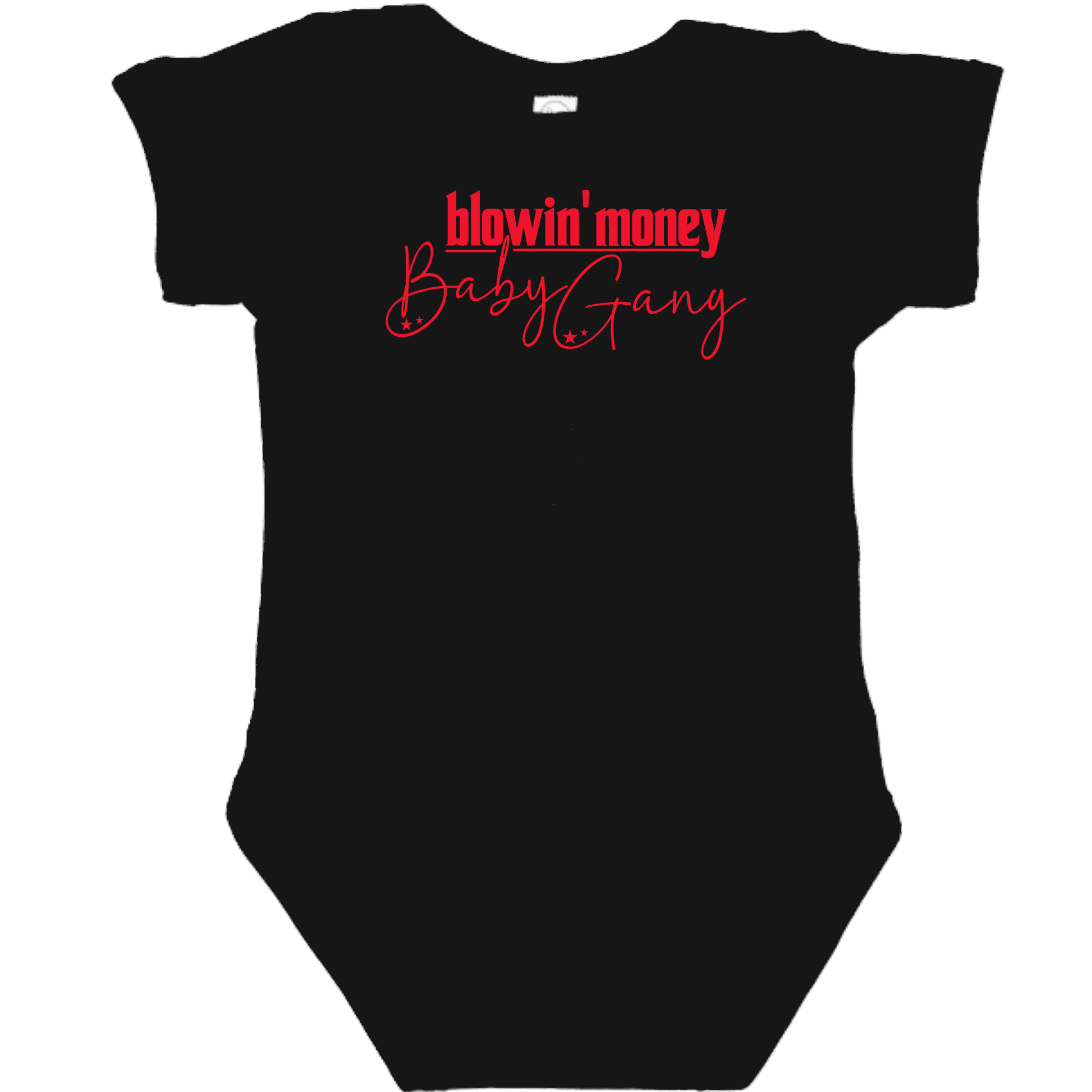 OG Baby Gang Black Onesie
