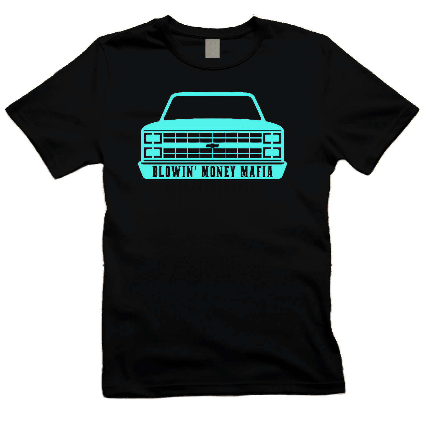 C10 Square Body Logo on Black Tee