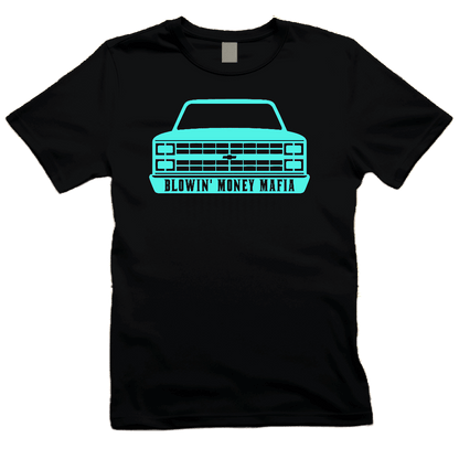 C10 Square Body Logo on Black Tee