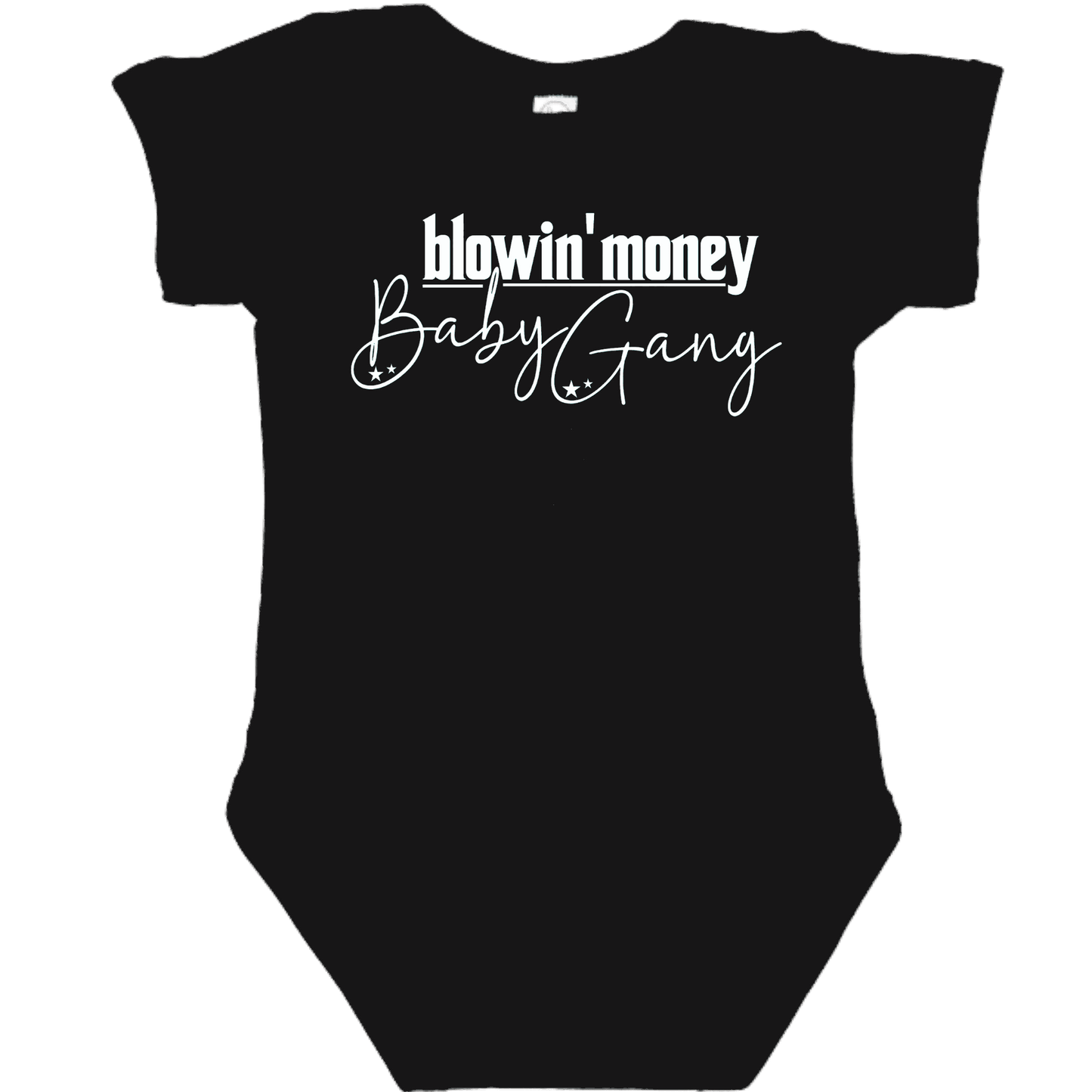 OG Baby Gang Black Onesie