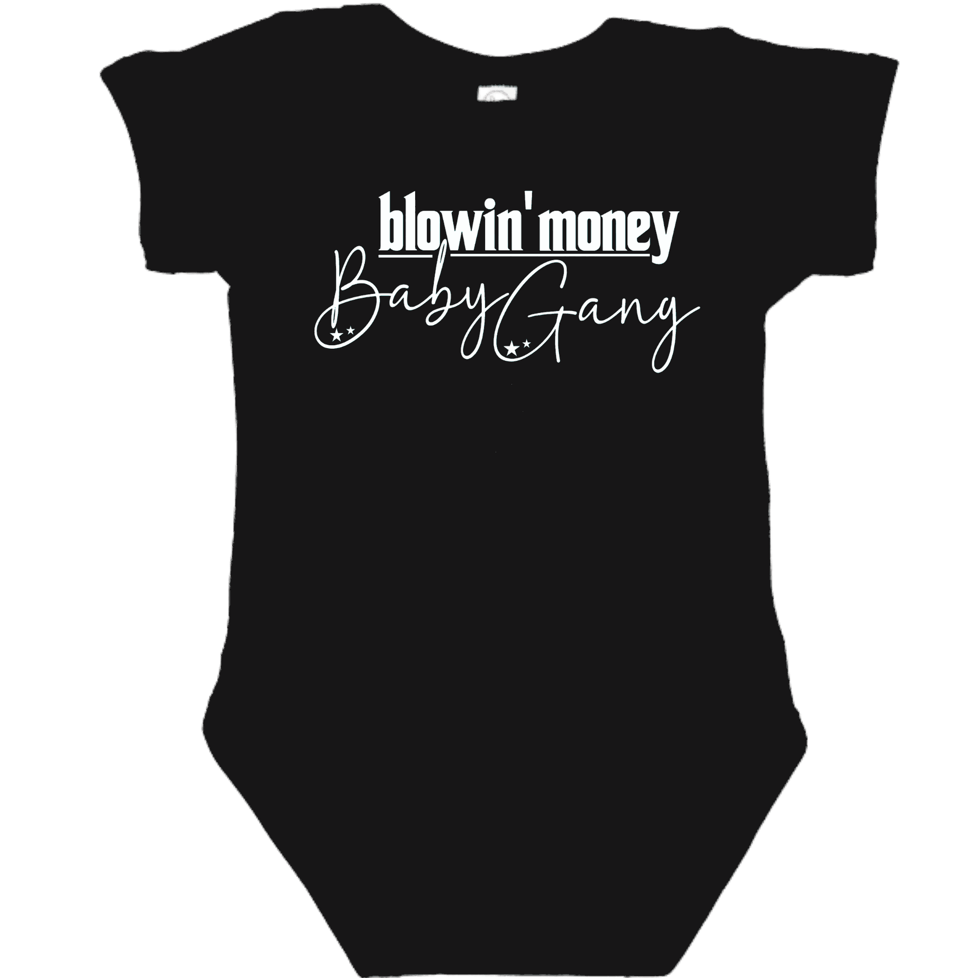 OG Baby Gang Black Onesie