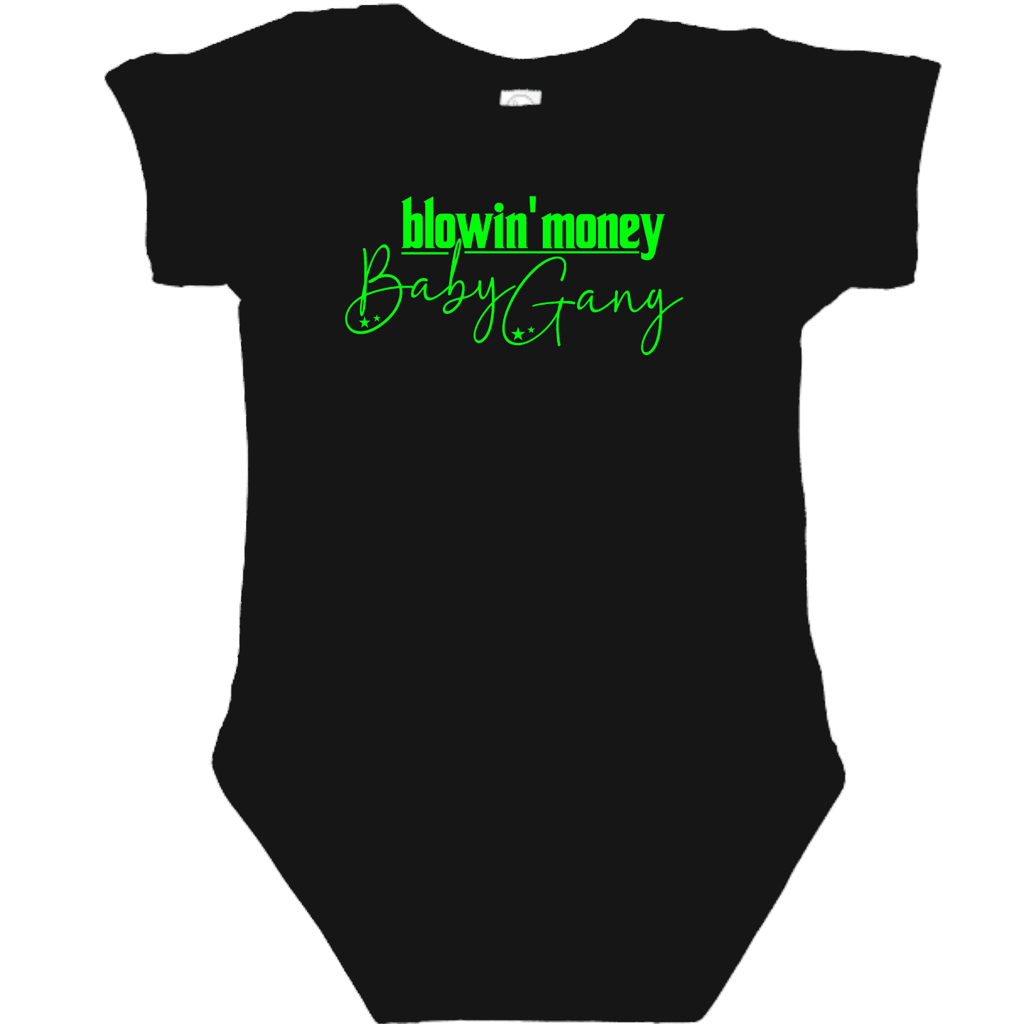 OG Baby Gang Black Onesie