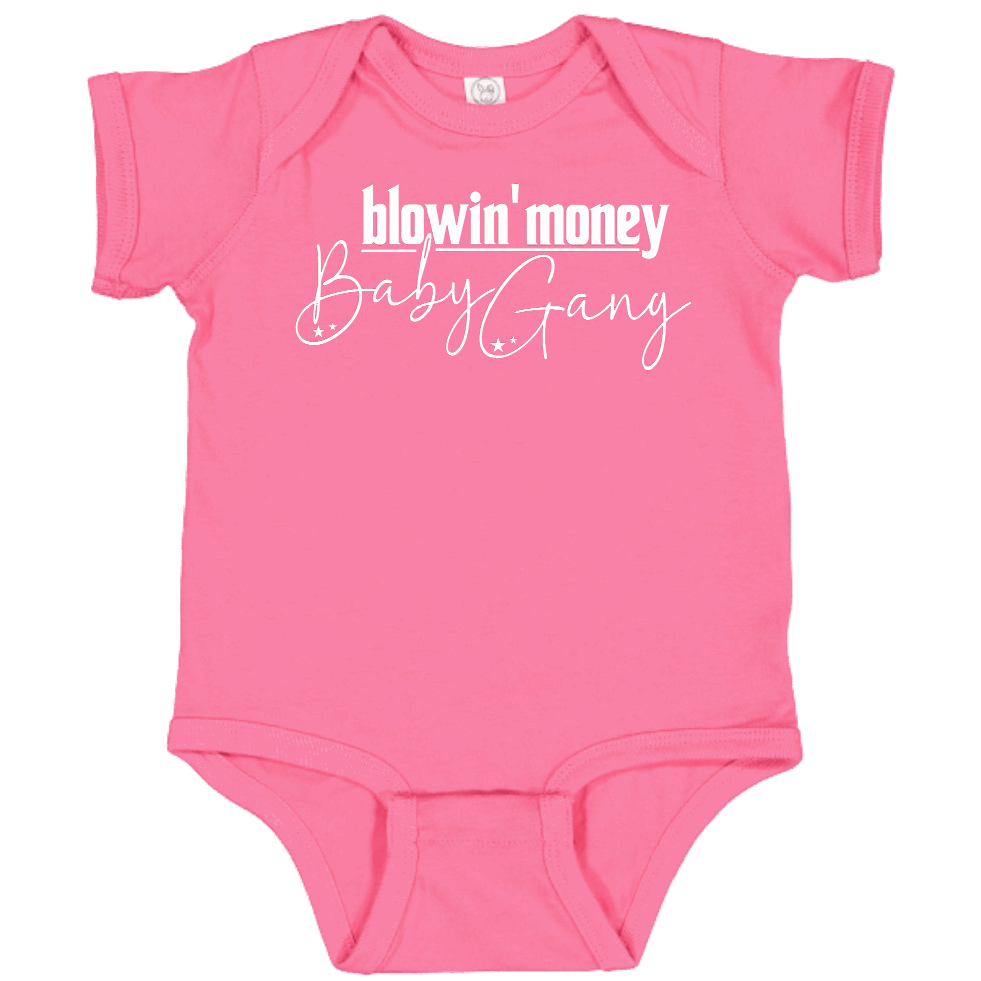 OG Baby Gang Hot Pink Onesie
