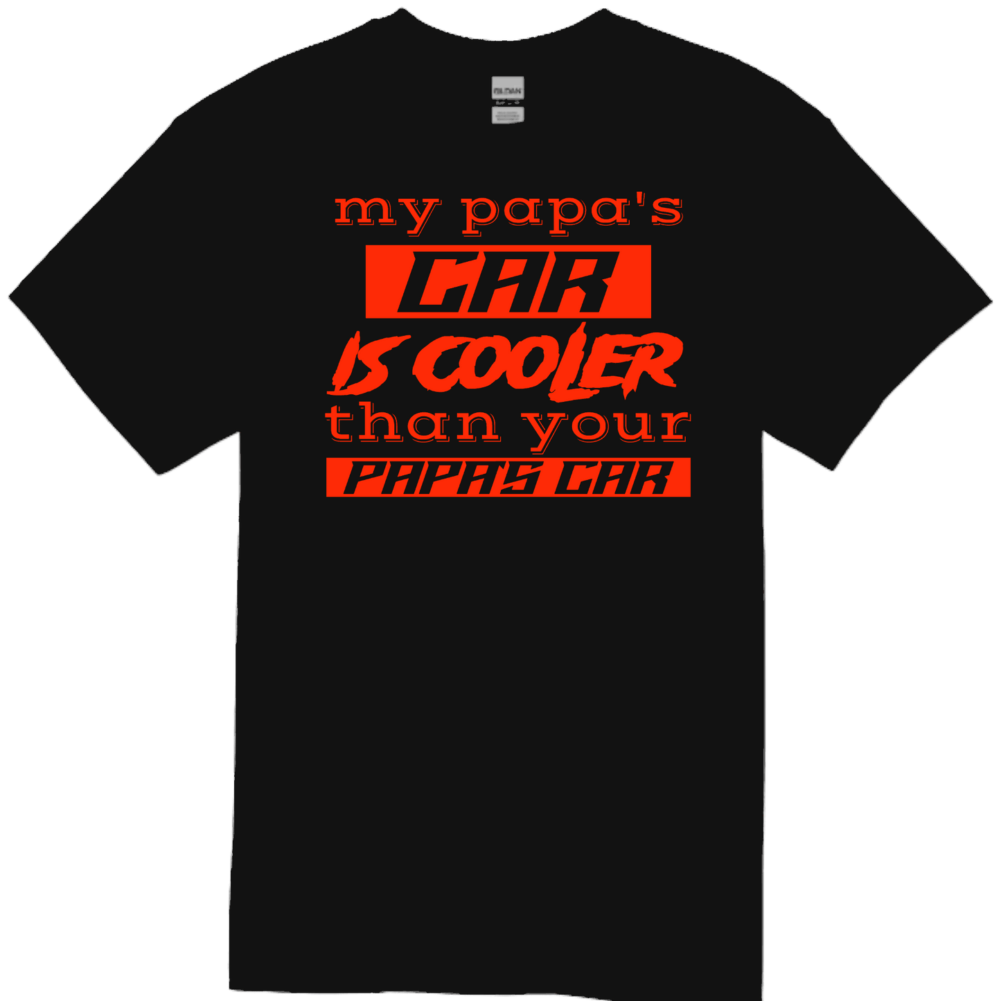 PAPA'S CAR Black TODDLER/YOUTH Tee