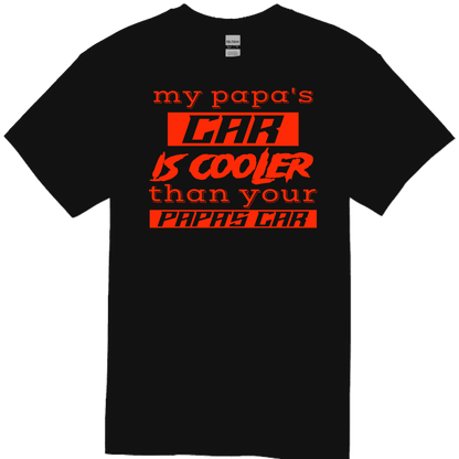 PAPA'S CAR Black TODDLER/YOUTH Tee