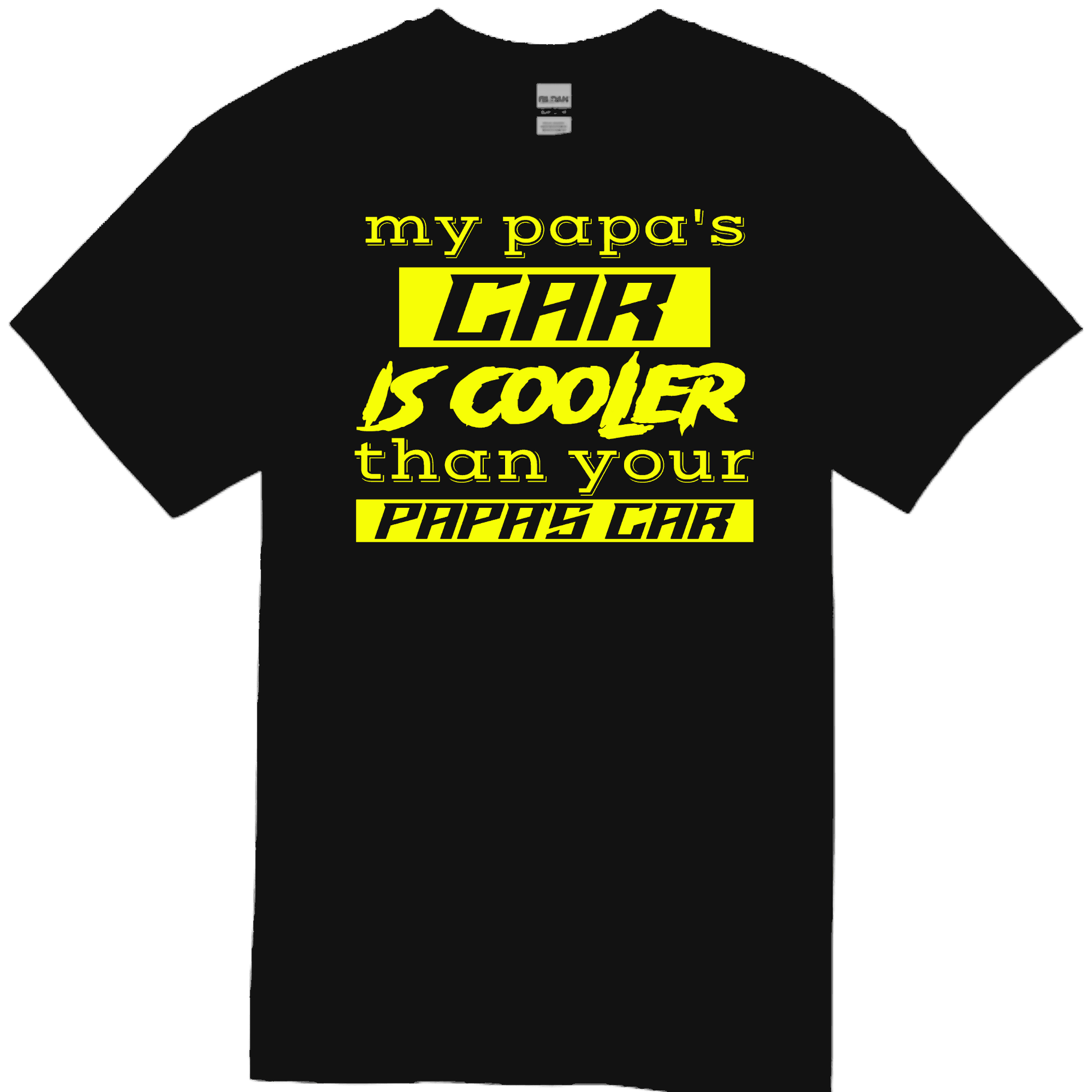 PAPA'S CAR Black TODDLER/YOUTH Tee