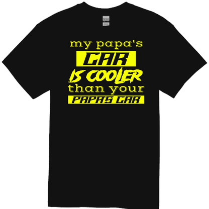 PAPA'S CAR Black TODDLER/YOUTH Tee