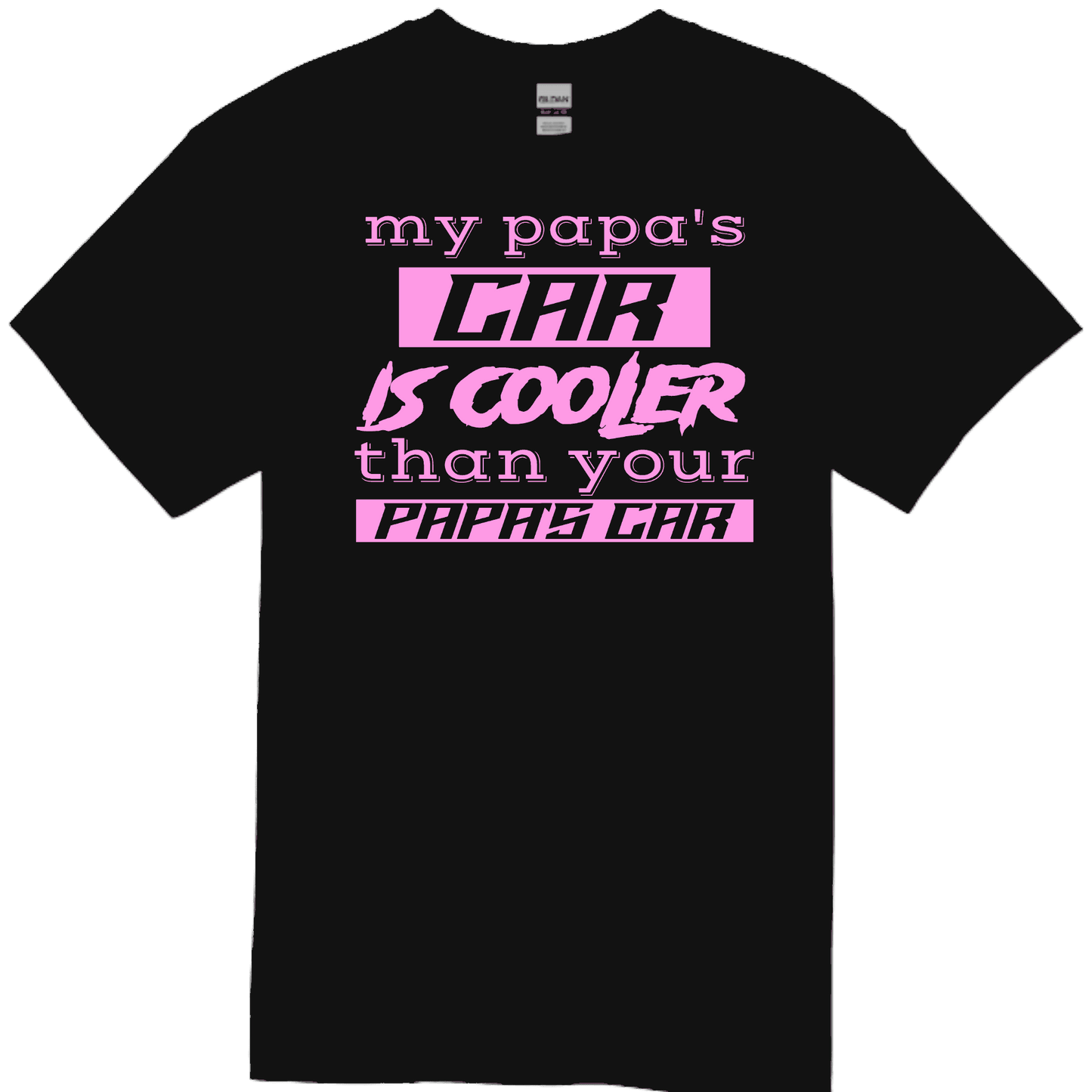 PAPA'S CAR Black TODDLER/YOUTH Tee