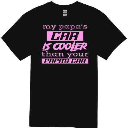 PAPA'S CAR Black TODDLER/YOUTH Tee
