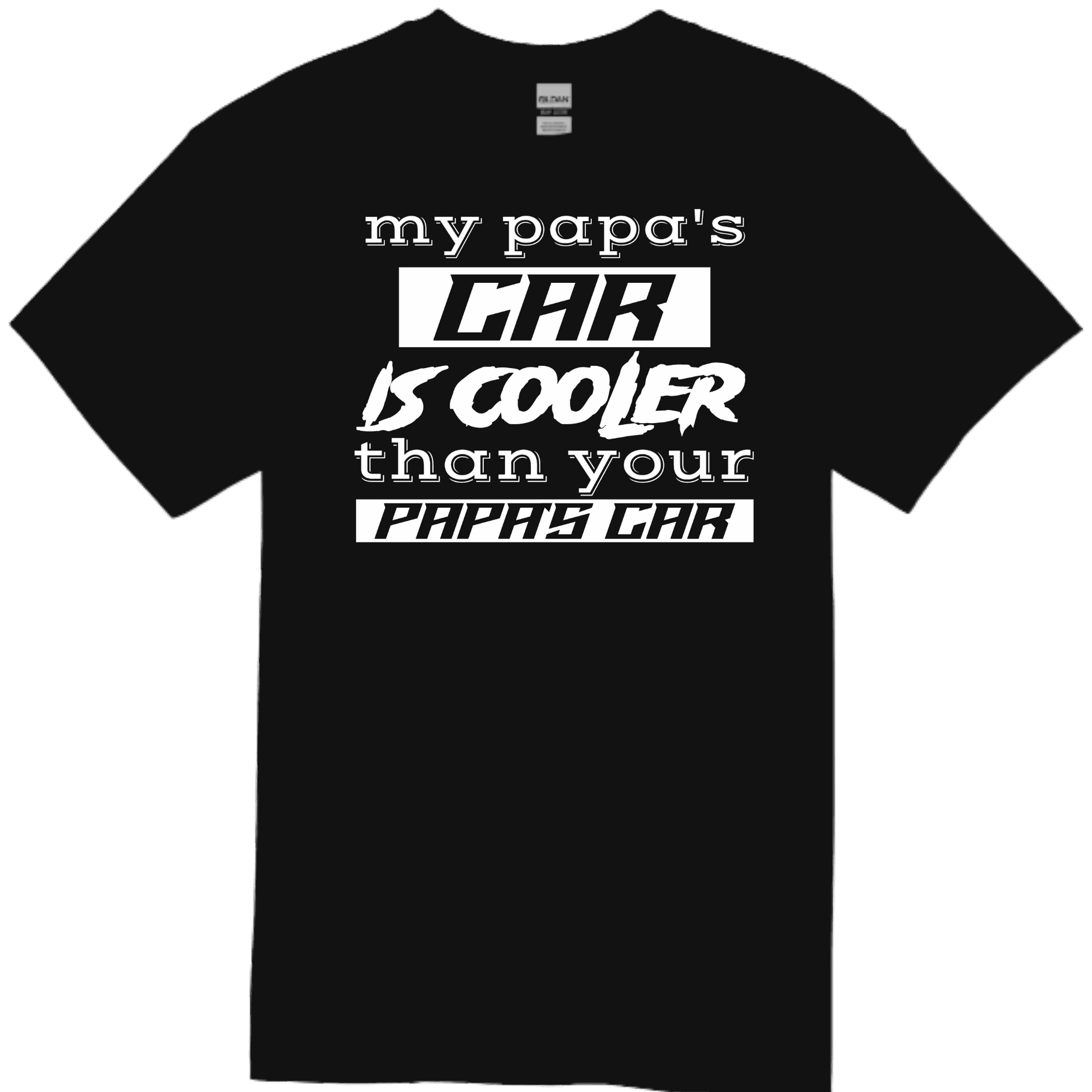 PAPA'S CAR Black TODDLER/YOUTH Tee