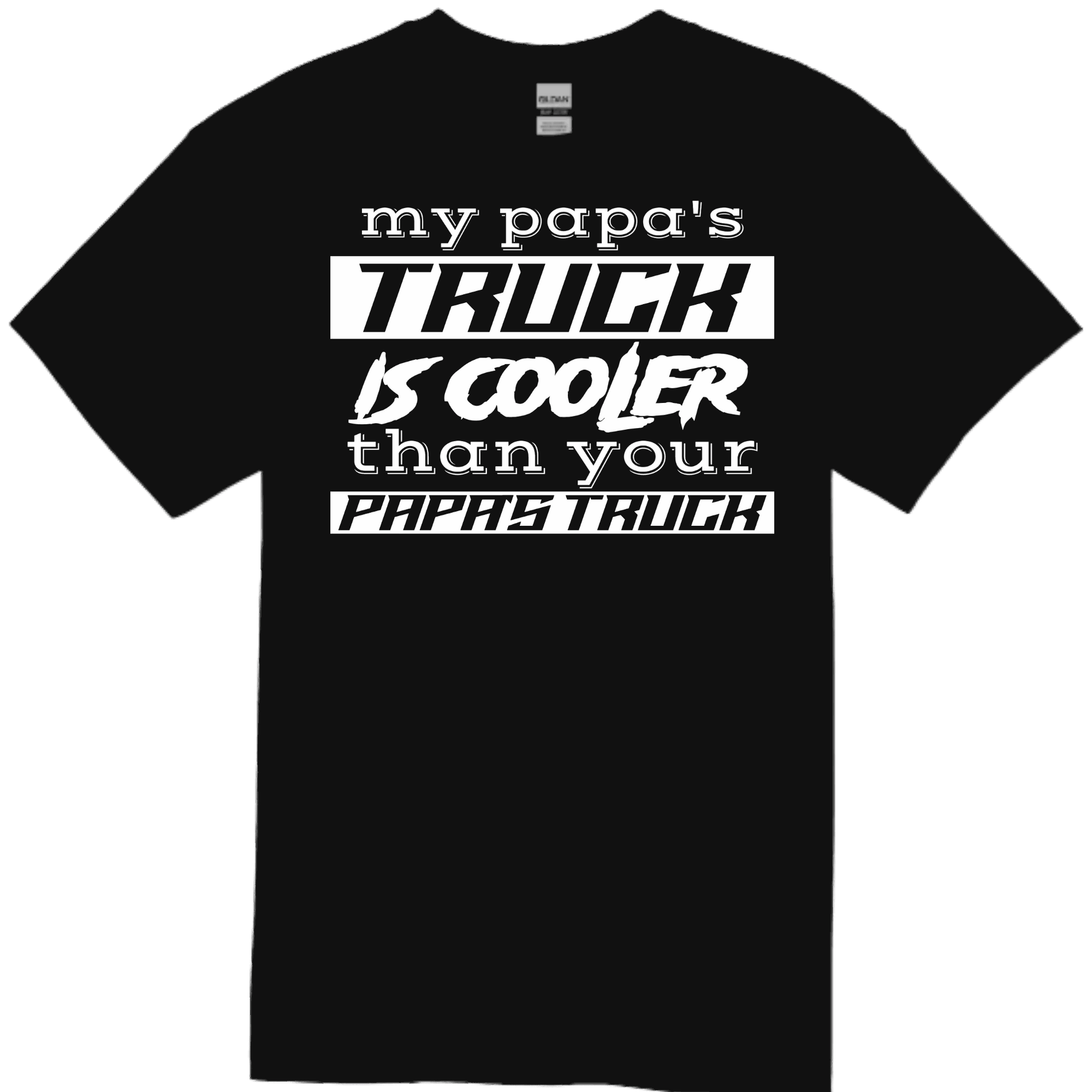 PAPA'S TRUCK Black TODDLER/YOUTH Tee