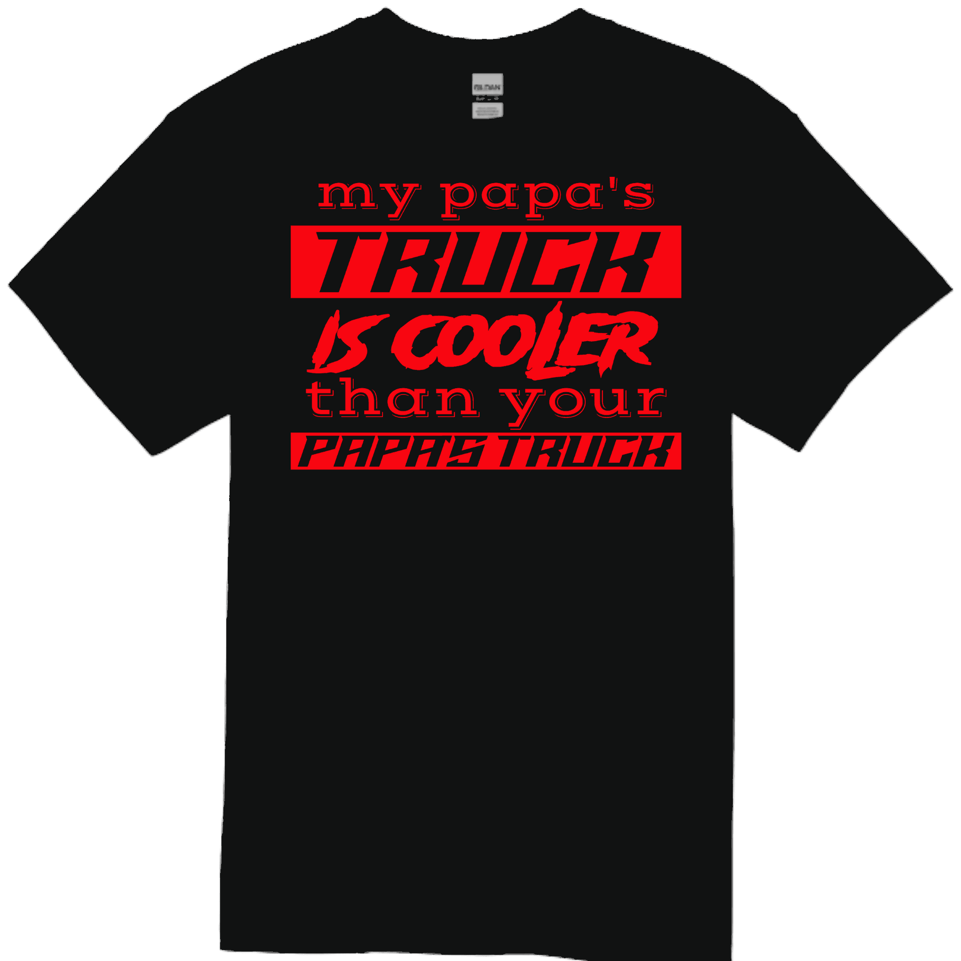 PAPA'S TRUCK Black TODDLER/YOUTH Tee