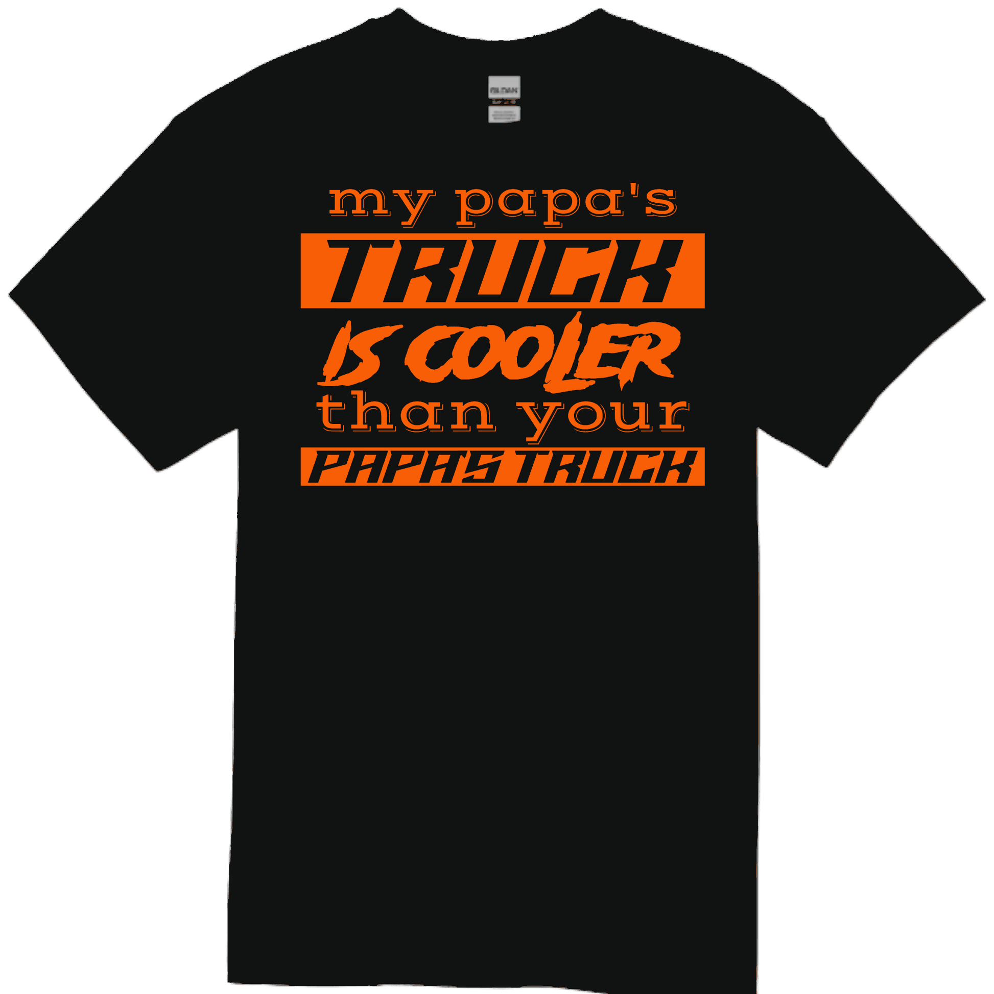 PAPA'S TRUCK Black TODDLER/YOUTH Tee