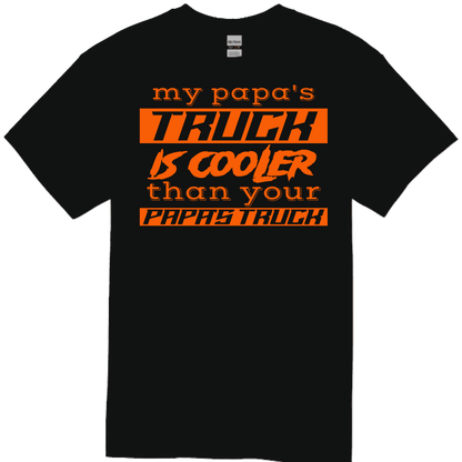 PAPA'S TRUCK Black TODDLER/YOUTH Tee