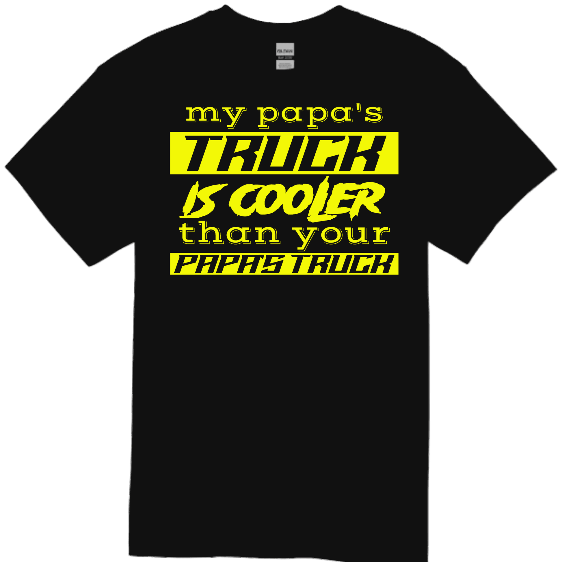 PAPA'S TRUCK Black TODDLER/YOUTH Tee