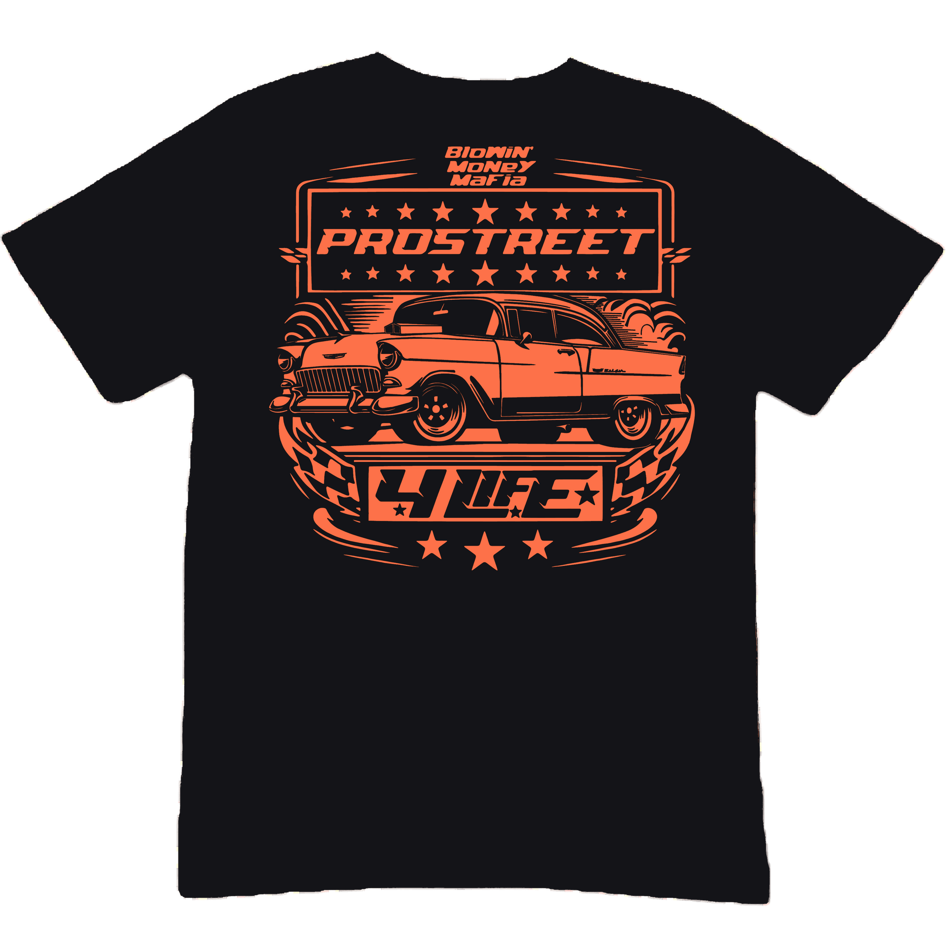 PROSTREET 4 LIFE TEE ft. 55 CHEVROLET - Black Tee