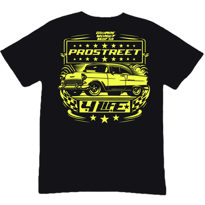 PROSTREET 4 LIFE TEE ft. 55 CHEVROLET - Black Tee