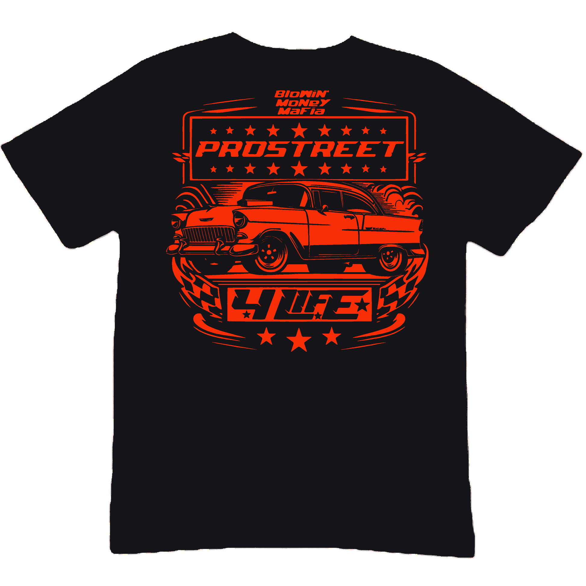 PROSTREET 4 LIFE TEE ft. 55 CHEVROLET - Black Tee