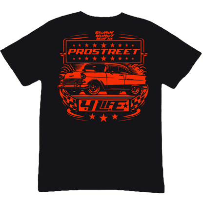 PROSTREET 4 LIFE TEE ft. 55 CHEVROLET - Black Tee