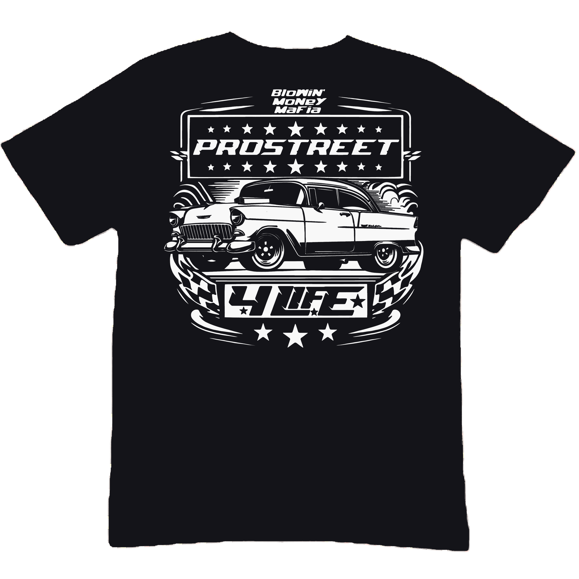PROSTREET 4 LIFE TEE ft. 55 CHEVROLET - Black Tee