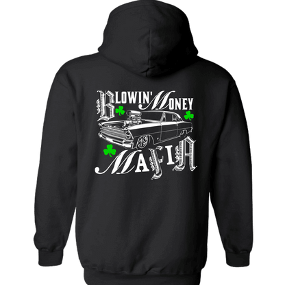 ST. PADDY'S DAY BLOWIN' MONEY MAFIA BLACK ZIP-UP