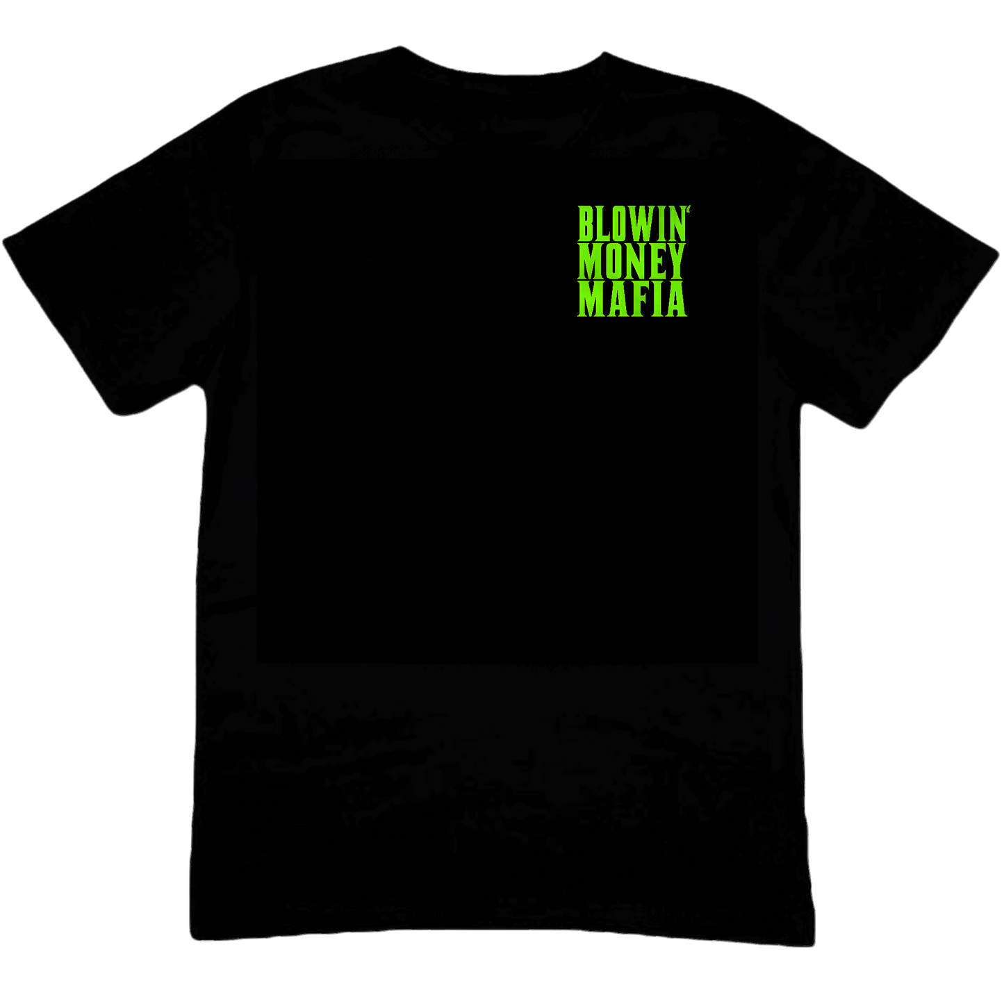ST. PADDY'S DAY NEON BLOWIN' MONEY MAFIA BLACK TEE