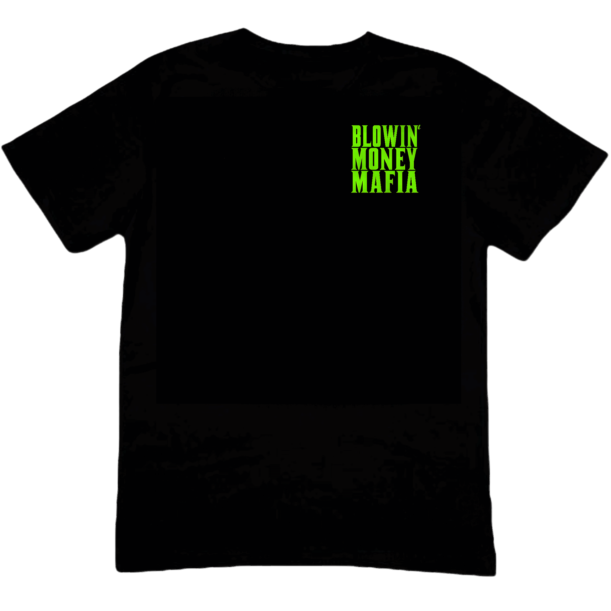 ST. PADDY'S DAY NEON BLOWIN' MONEY MAFIA BLACK TEE