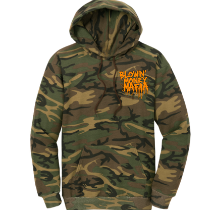 Predator Hoodie - Green/Safety Orange Camo