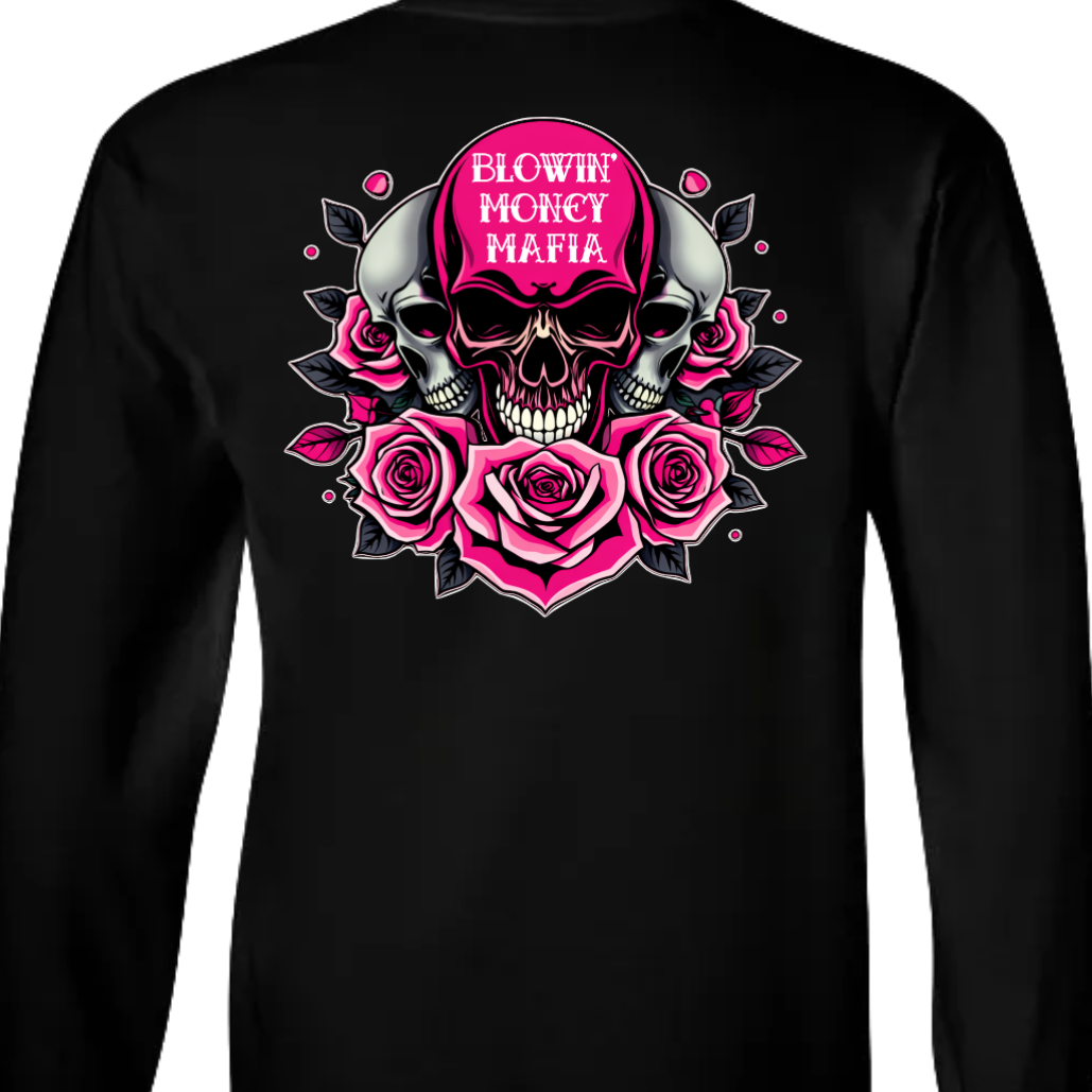 Roses & Skulls - Tee, Hoodie, Long Sleeve