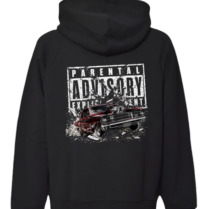 Parental Advisory (black)- Tee, Hoodie, Long Sleeve