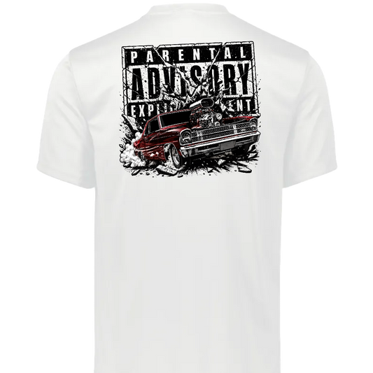 Parental Advisory (white)- Tee, Hoodie, Long Sleeve