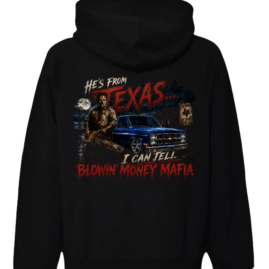 He's From Texas - Tee, Hoodie, Long Sleeve