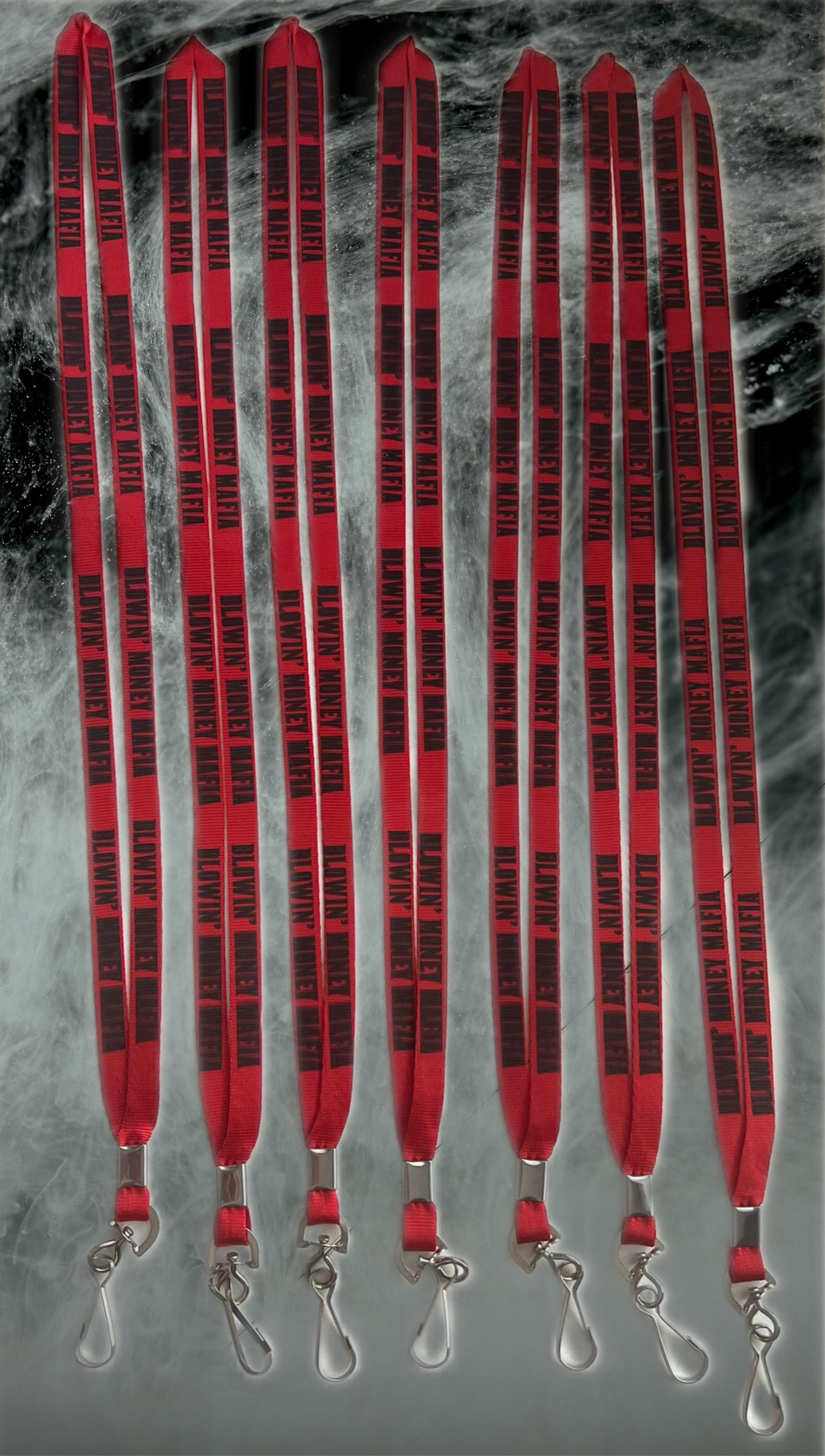 Blowin' Money Mafia Red Lanyard