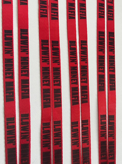 Blowin' Money Mafia Red Lanyard