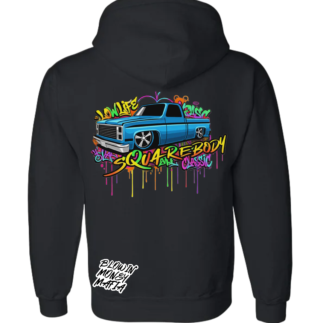 Low Life Graffiti BLUE - Tee, Hoodie, Long Sleeve